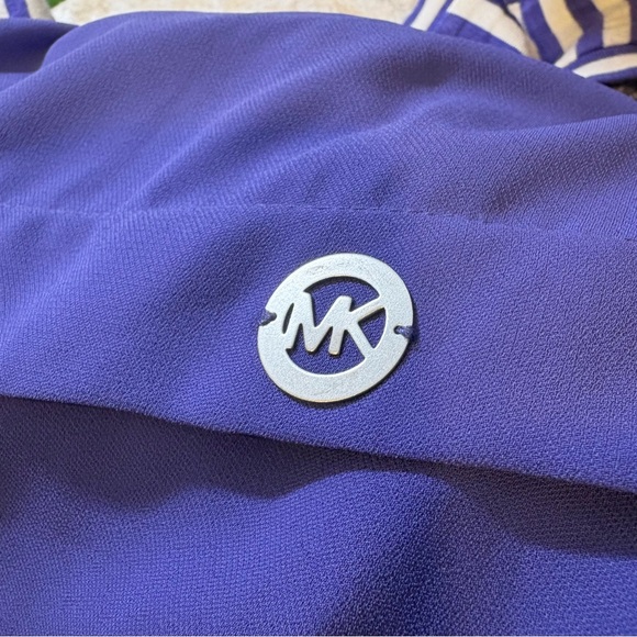 MICHAEL Michael Kors Purple & White Striped Tank Top EUC Medium M Ladies Casual - Picture 9 of 9
